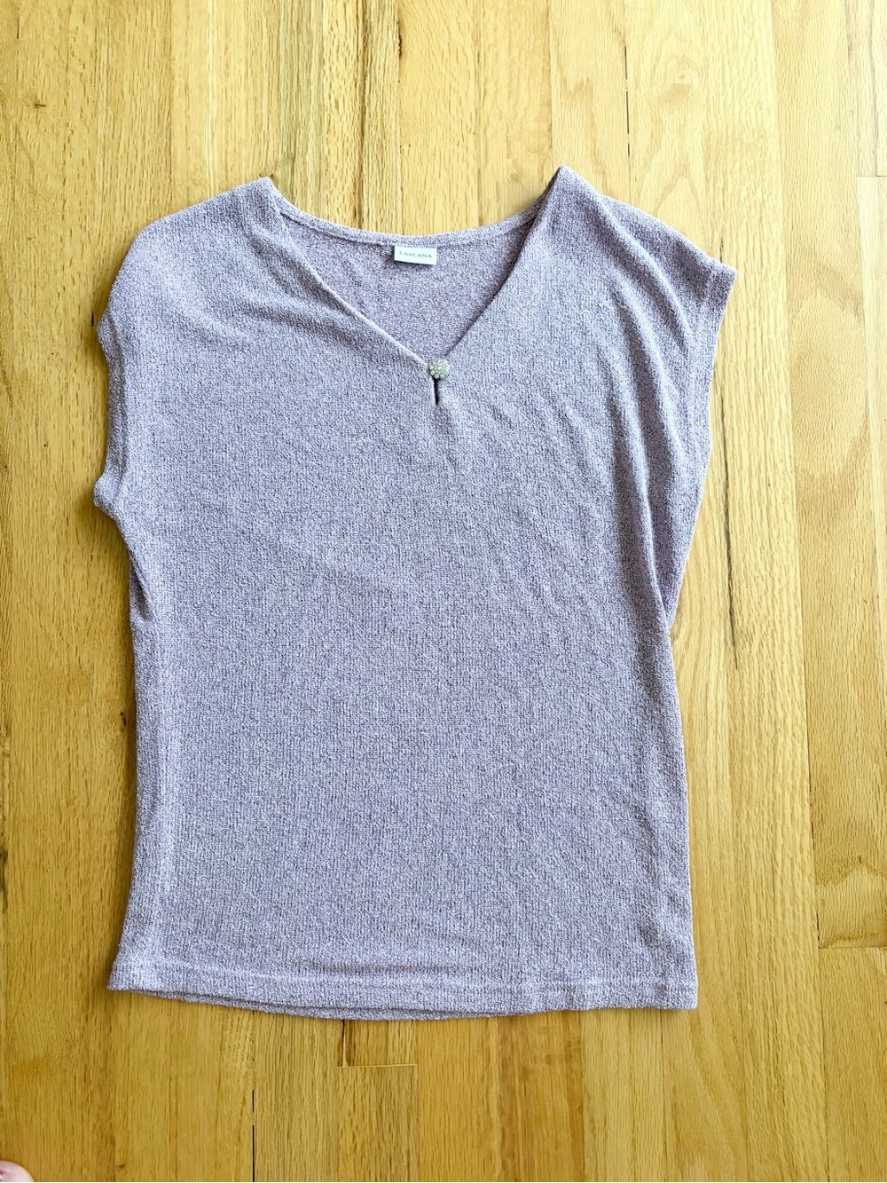 Lascana lilac rhinestone dolman top 0/2